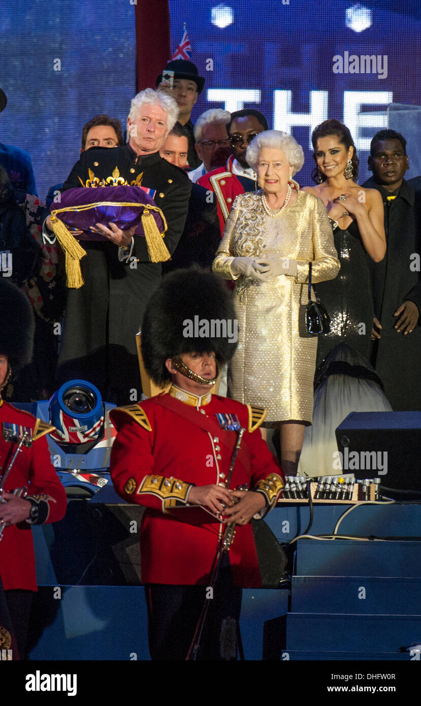 Ein Konzert in der Mall am 4. Juni 2012 im Buckingham Palace in London, H.M diamantene Thronjubiläum der Queen zu feiern statt. Stockfoto