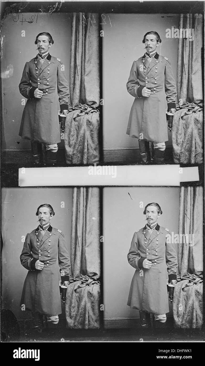 General Alfred M. Duffie, ein bedeutender Militärführer, wurde für seinen Dienst und seine Beiträge während des 19. Jahrhunderts in der US-Armee anerkannt. Stockfoto