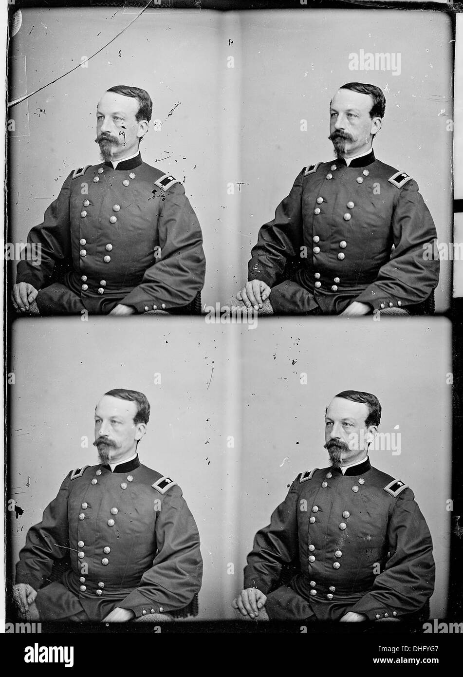 Dieses Bild zeigt General C. Carrol Tevis, einen Militärführer im 20. Jahrhundert. General Tevis diente in Schlüsselpositionen und trug während seiner Karriere zu US-Militäroperationen bei. Stockfoto