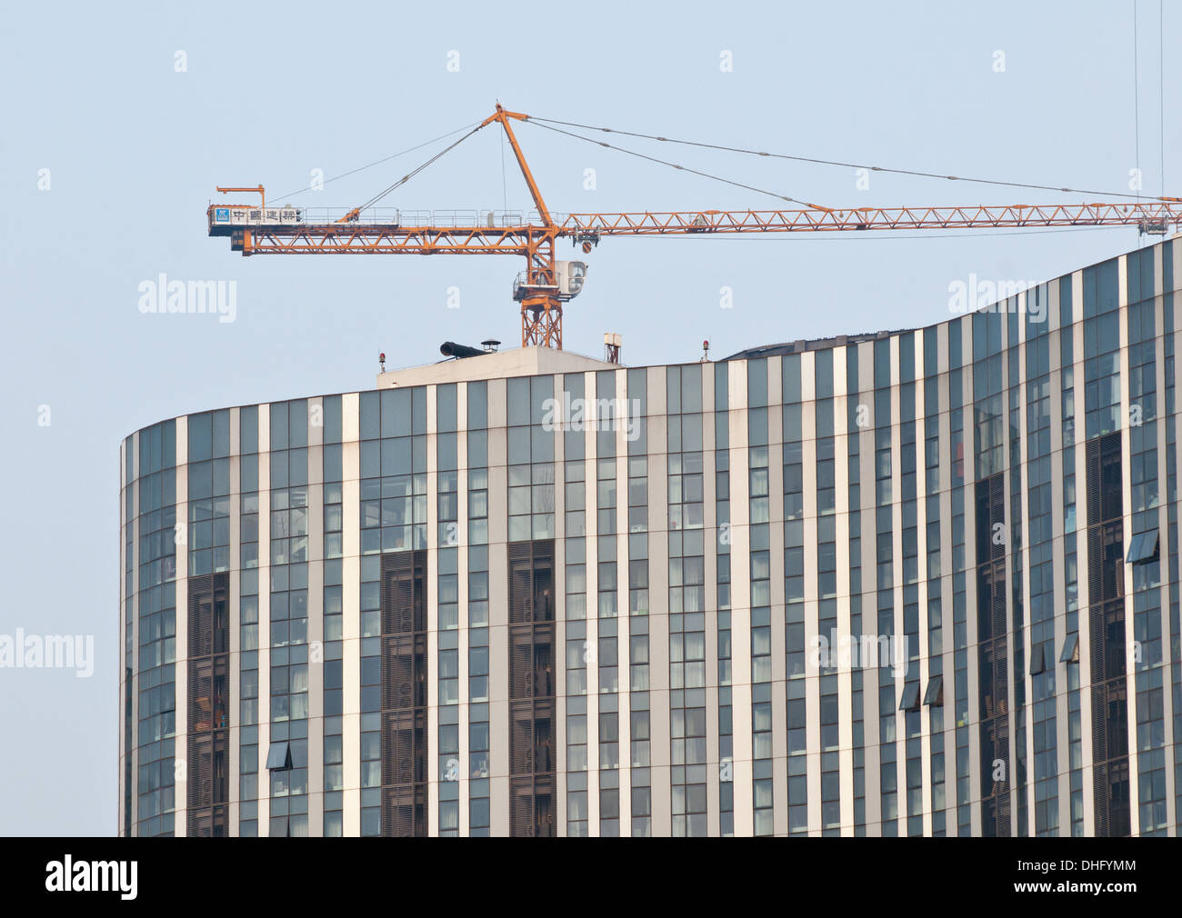 Sanlitun SOHO Einkaufszentren, Büro- und Wohnhäuser im Zentrum von Sanlitun Bereich im Chaoyang District, Beiijing, China Stockfoto