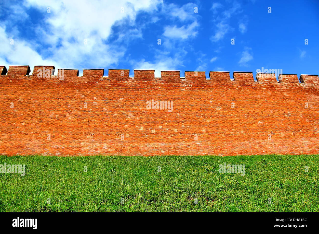 Wand der Nowgoroder Kreml in Russland Stockfoto