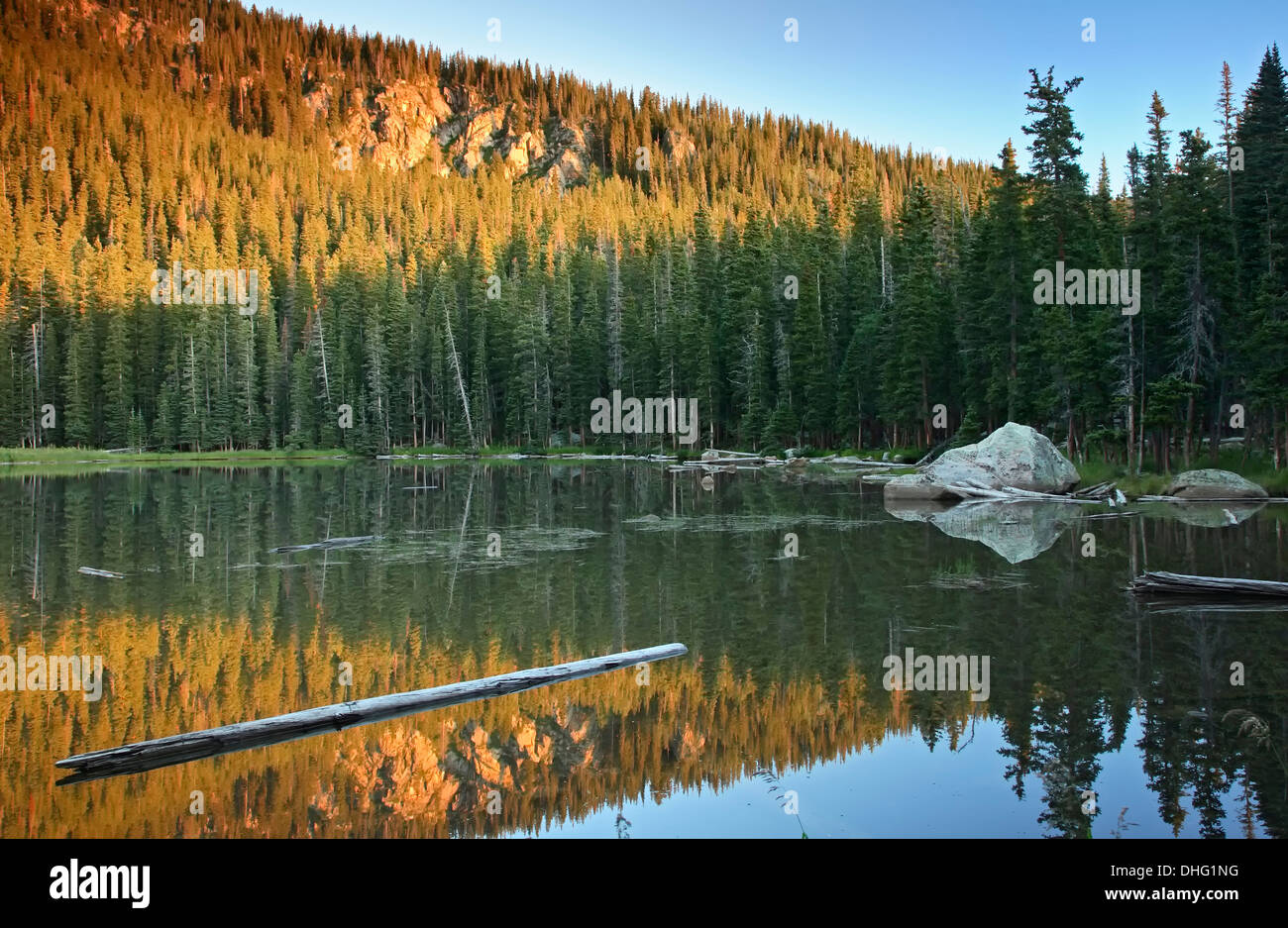 Spirit Lake, Santa Fe National Forest, New Mexico, USA Stockfotografie ...