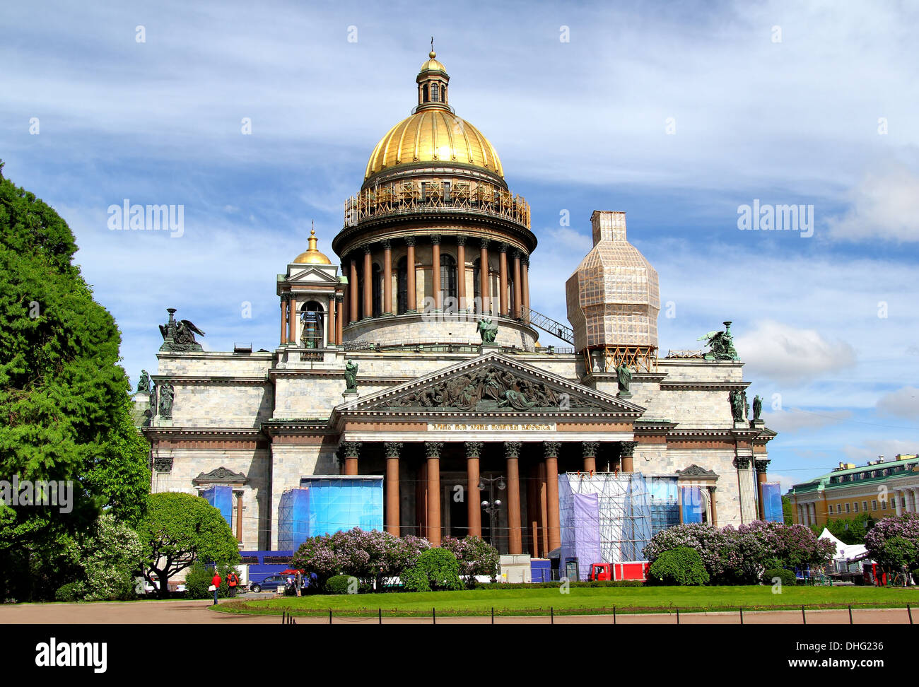 Isaakskathedrale in Sankt Petersburg, Russland Stockfoto