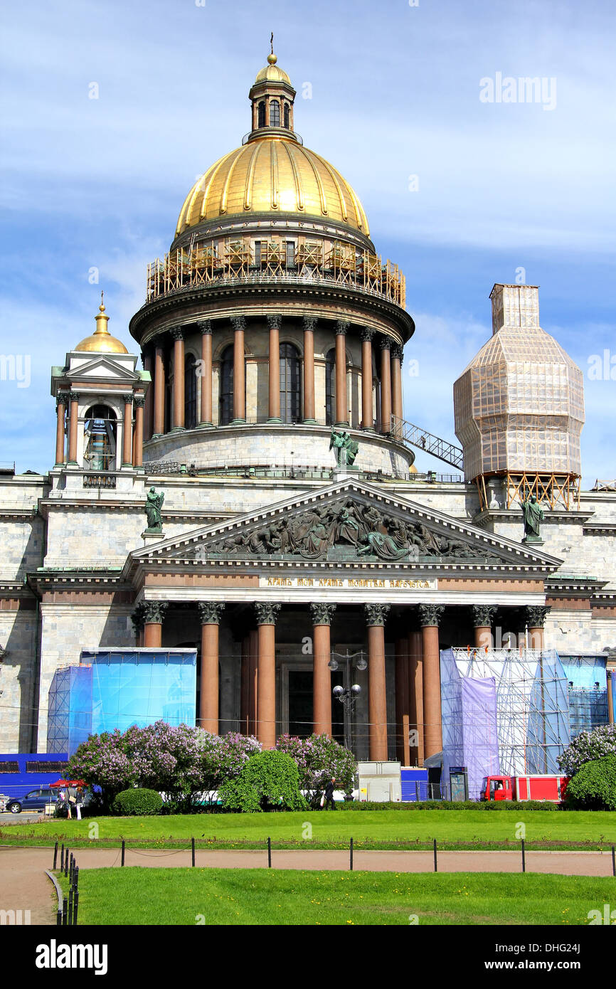 Isaakskathedrale in Sankt Petersburg, Russland Stockfoto