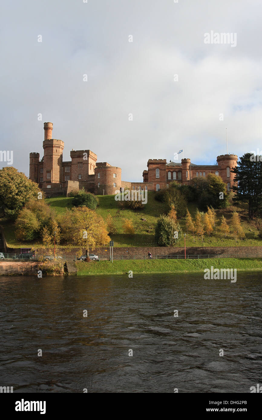 Schloss Inverness Schottland november 2013. Stockfoto