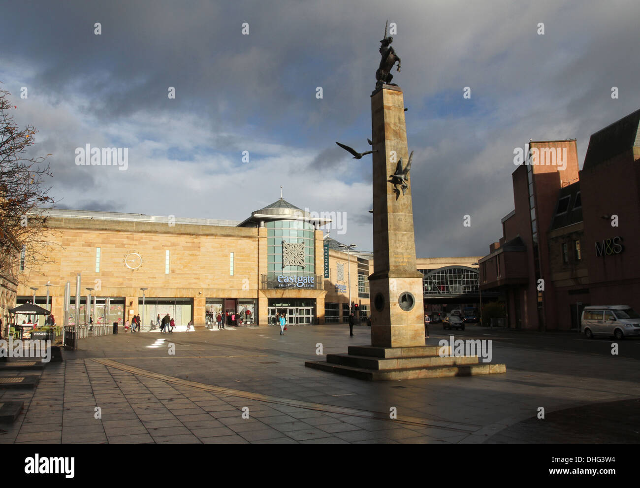 Mercat Cross in Falcon square Inverness Schottland november 2013. Stockfoto