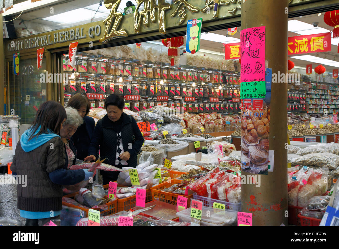 Kanada, Vancouver, Chinatown, chinesischen Geschäft, Stockfoto