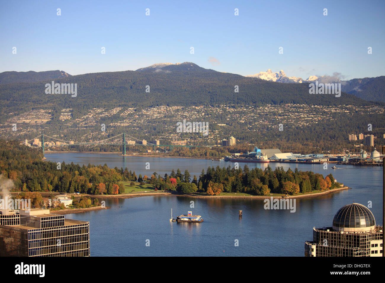 Kanada, Vancouver, Burrard Inlet Coal Harbour, North Vancouver, Stockfoto