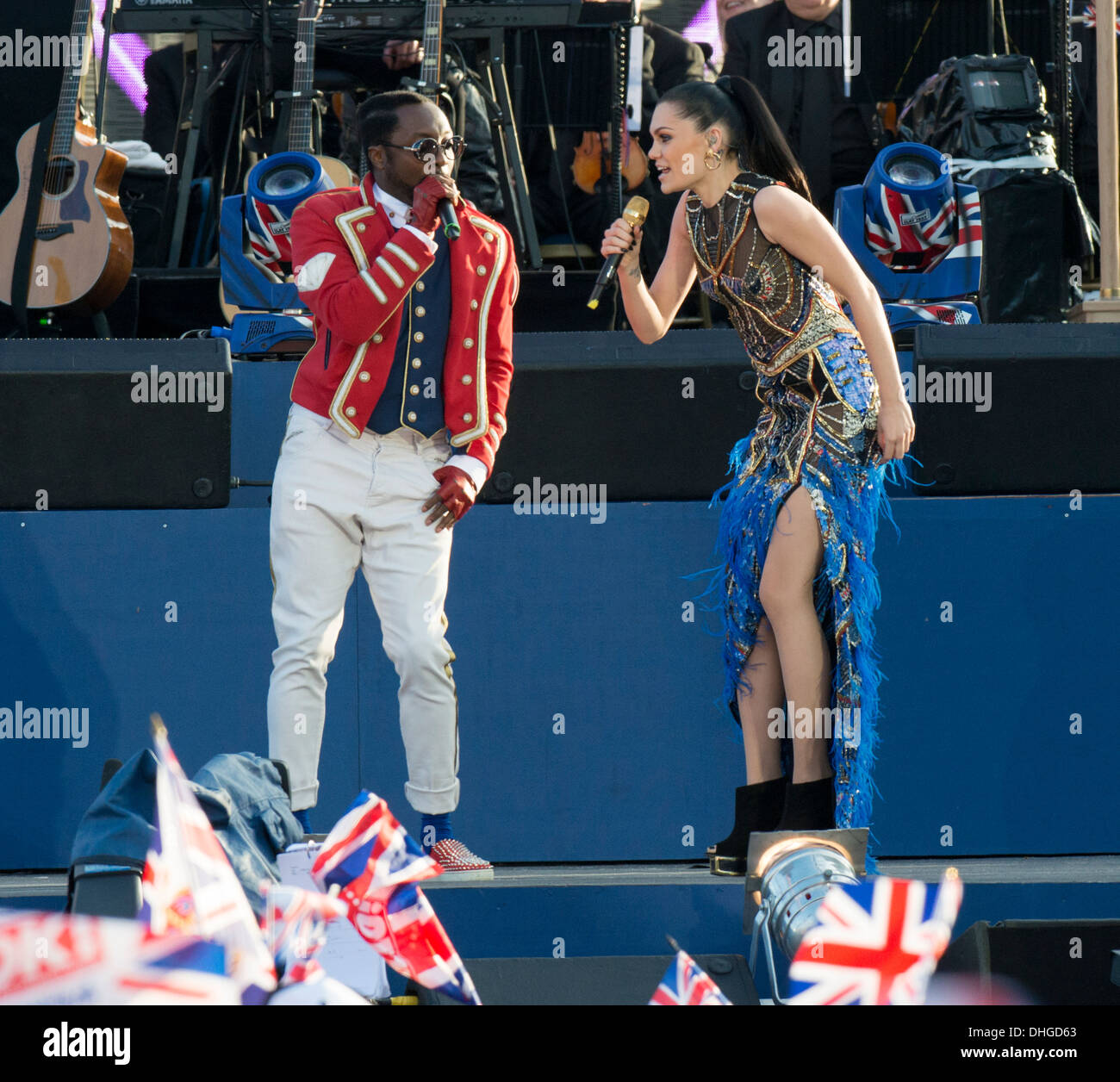 Ein Konzert in der Mall am 4. Juni 2012 im Buckingham Palace in London, H.M diamantene Thronjubiläum der Queen zu feiern statt. Stockfoto