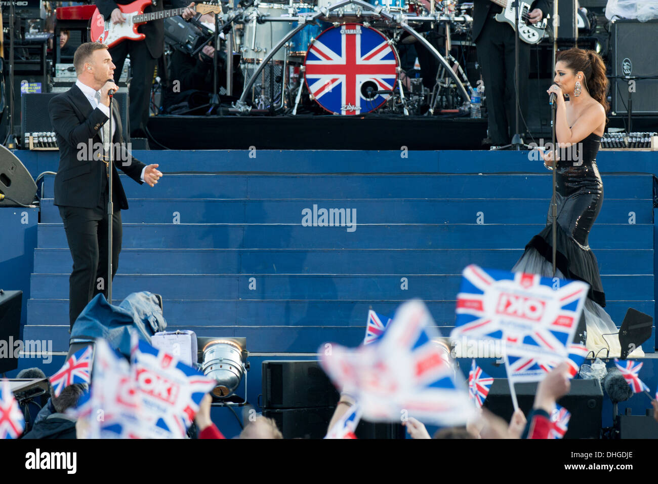 Ein Konzert in der Mall am 4. Juni 2012 im Buckingham Palace in London, H.M diamantene Thronjubiläum der Queen zu feiern statt. Stockfoto