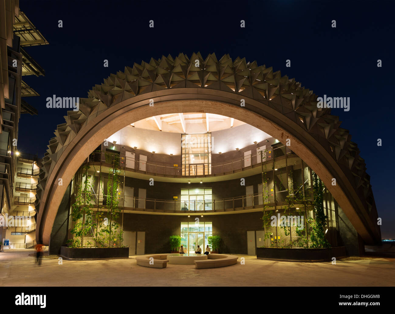 Institute of Science and Technology in Masdar City, Abu Dhabi, Vereinigte Arabische Emirate Stockfoto