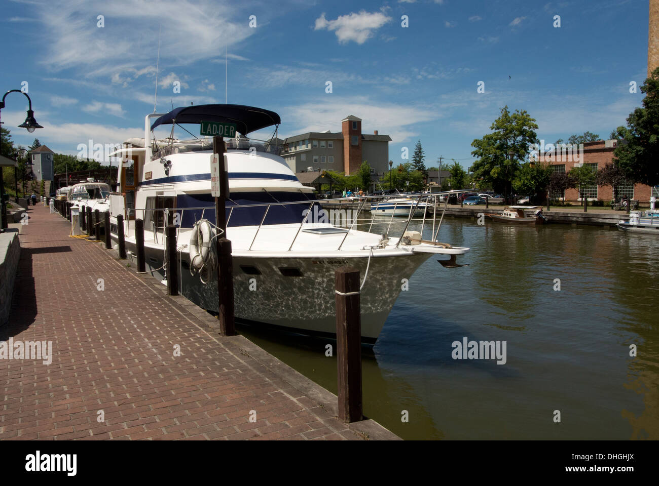 Fairport NY, Erie-Kanal. Stockfoto