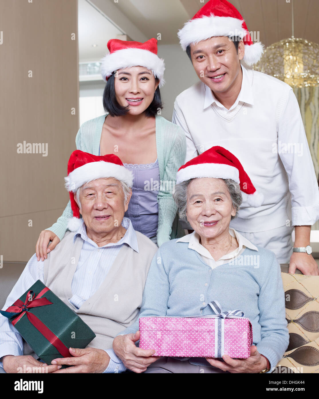 Asiatische Familienglück Stockfoto