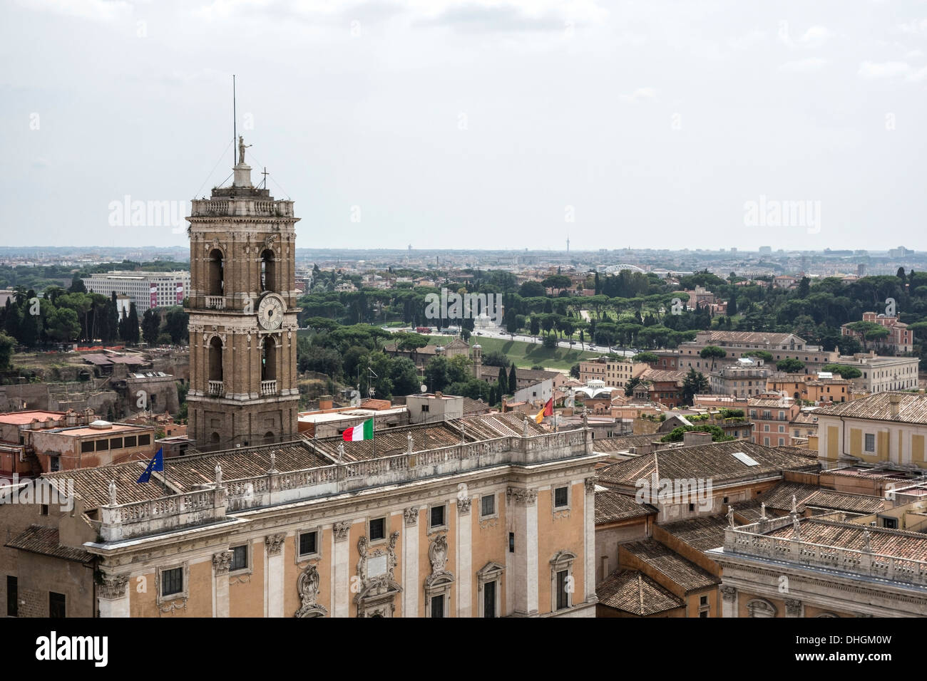 Blick auf die schöne Stadt von Rom, Italien Stockfoto