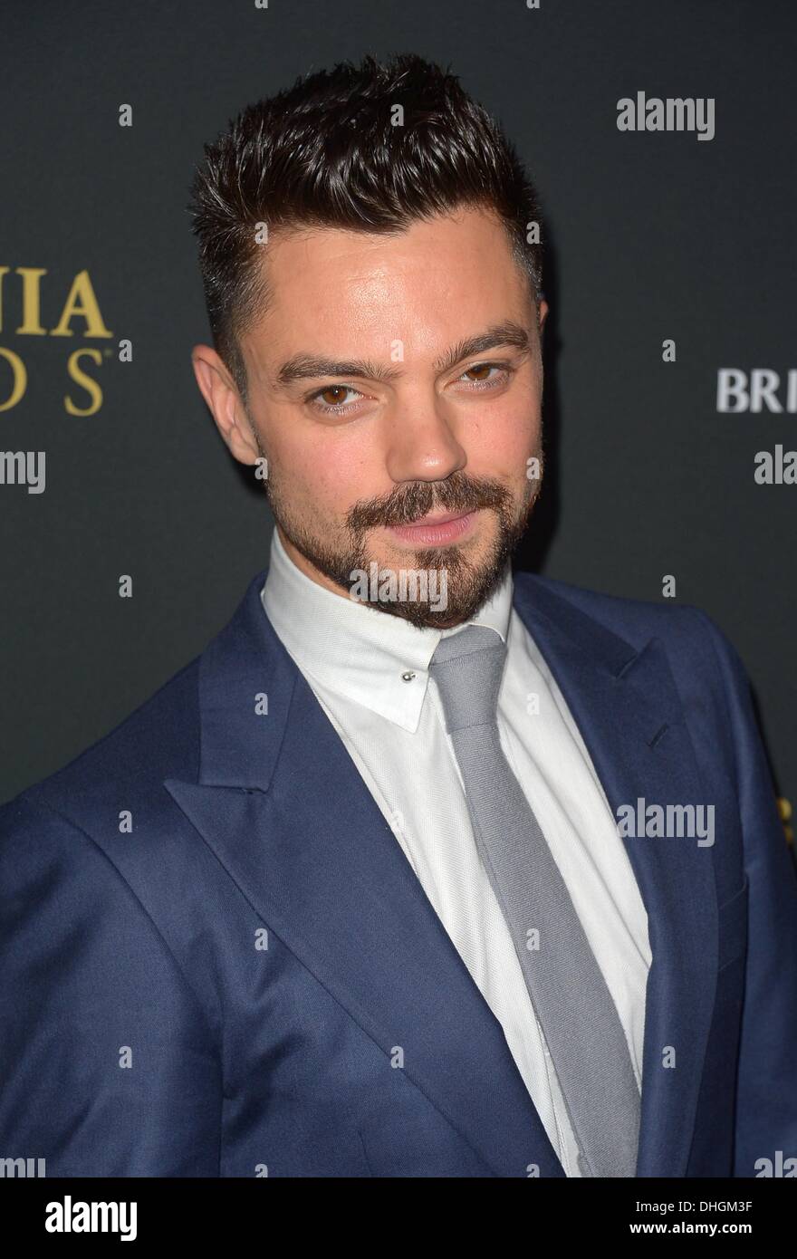 Dominic Cooper kommt bei den BAFTA LA Britannia Awards in Los Angeles, Kalifornien, 9. November 2013 Stockfoto