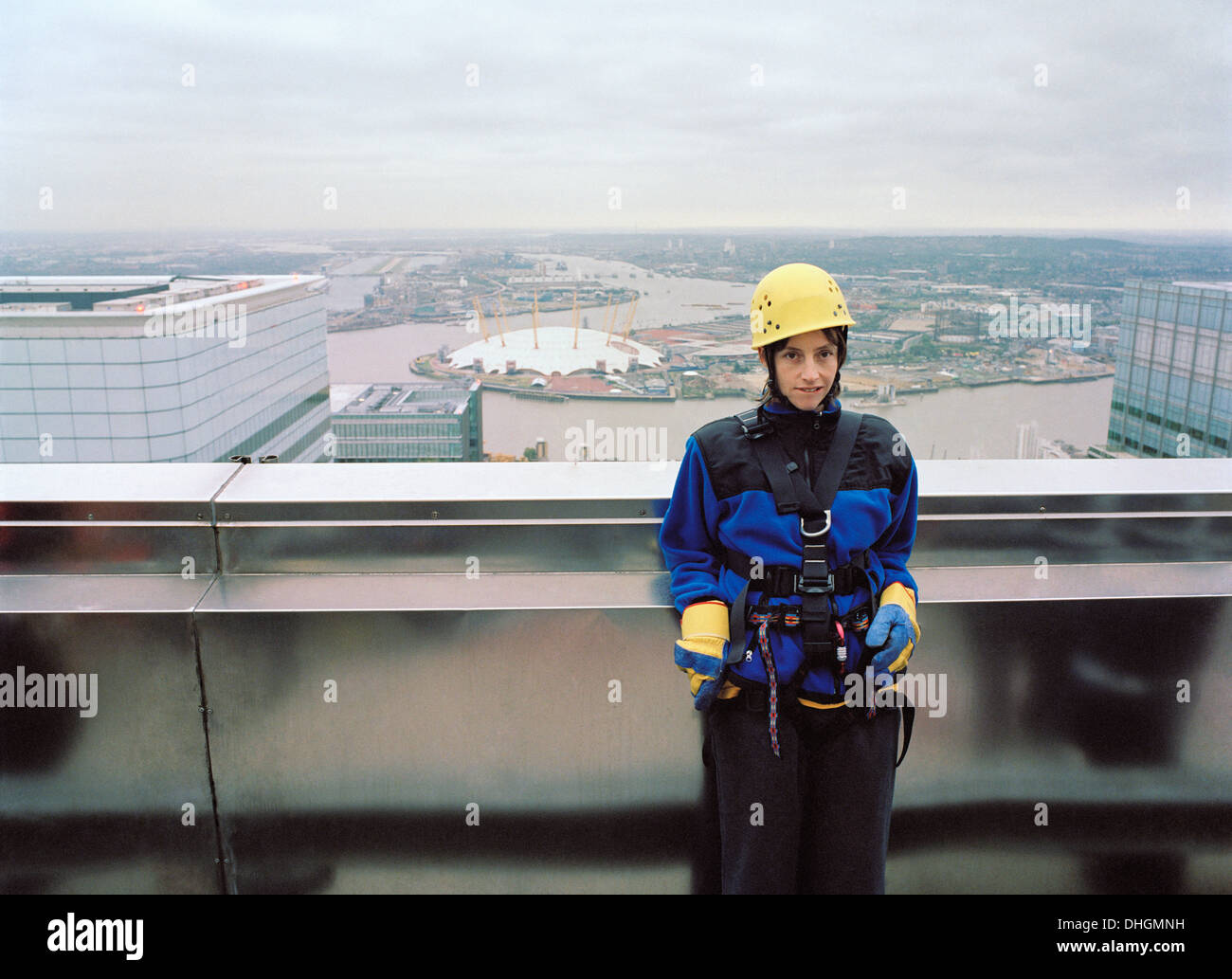 Canary Wharf abseilen, Sport, Herausforderung Stockfoto