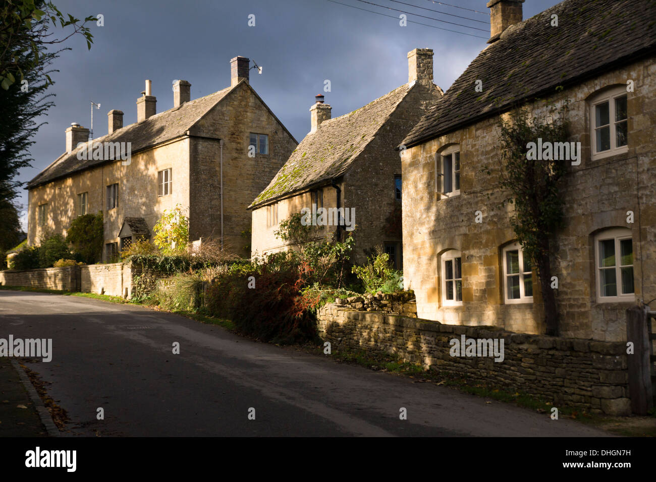 Guiting Power, einem Cotswold-Dorf in Gloucestershire, England UK Stockfoto