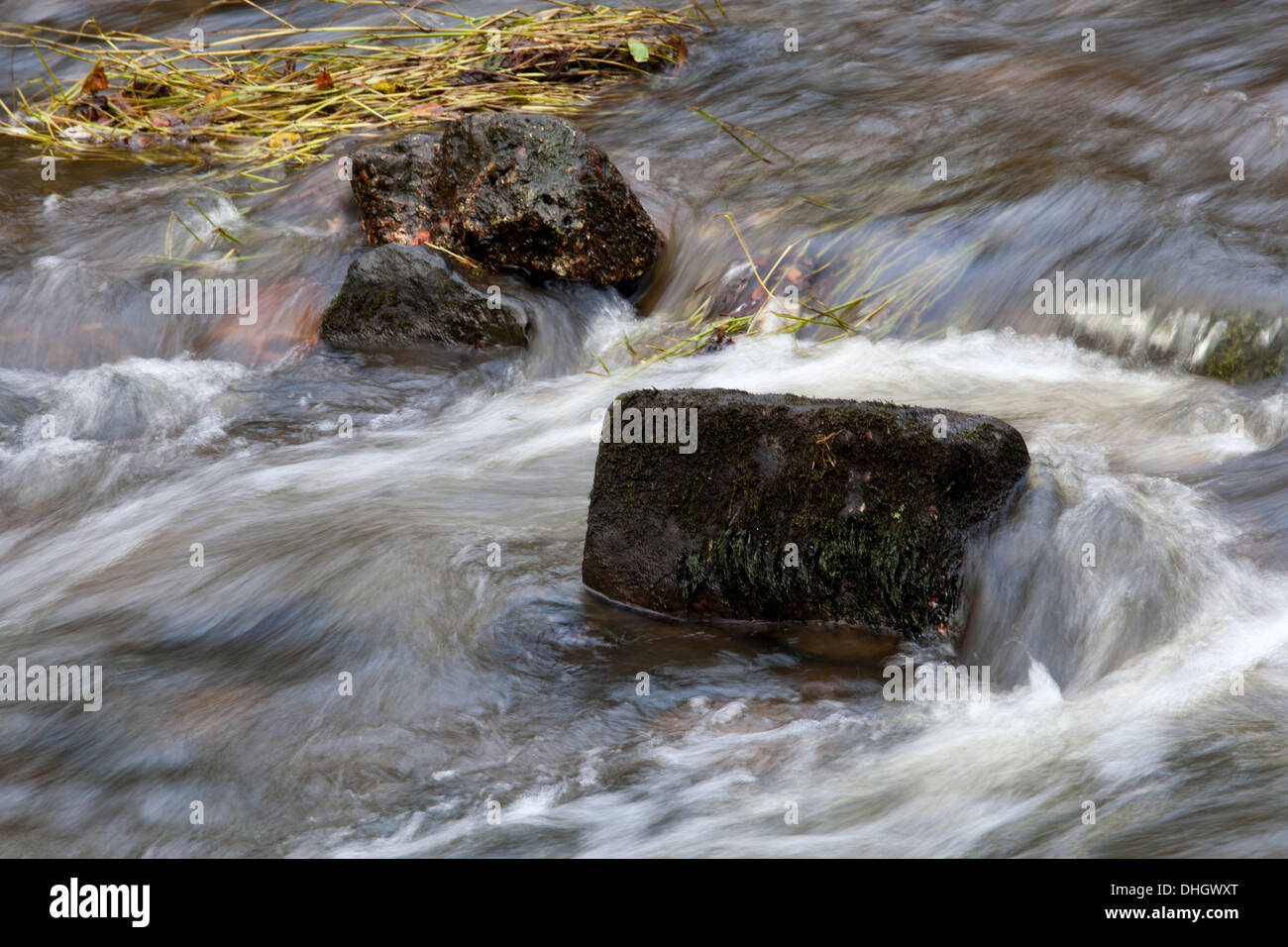 Fließenden Fluss Wildwasser Stockfoto