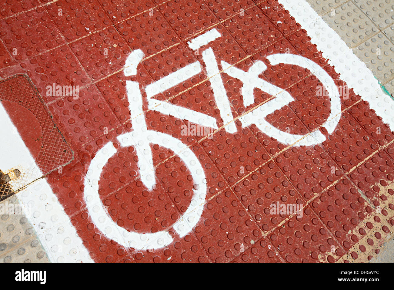 Fahrrad-Schild Stockfoto