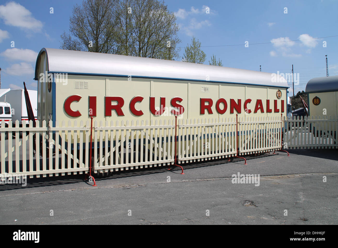 Ein Zirkuswagen Stockfoto
