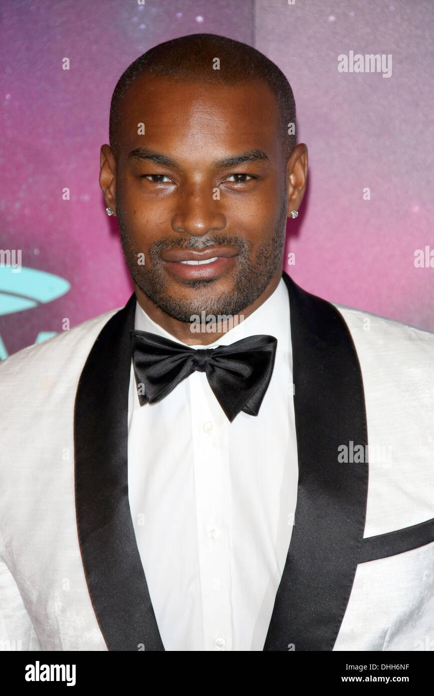 Amsterdam, Niederlande. 10. November 2013. US-Schauspieler Tyson Beckford kommt für die MTV Europe Music Awards (EMA) 2013 im Ziggo Dome in Amsterdam, Niederlande, 10. November 2013 statt. Foto: Hubert Boesl/Dpa/Alamy Live News Stockfoto