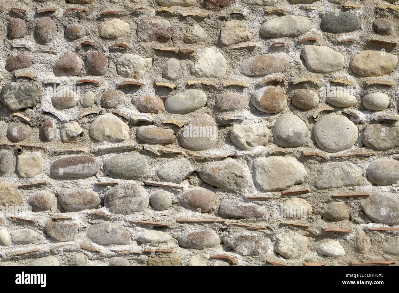 Natursteinmauer Stockfoto