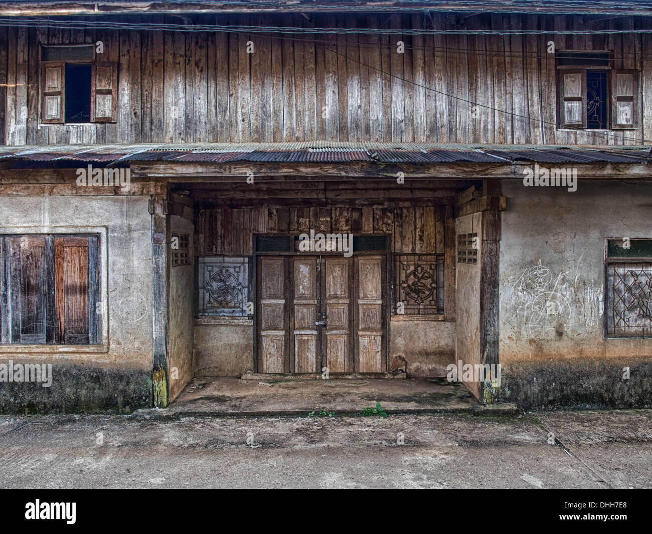 Alten Seemannslied aber charmantes Haus in Wa Li Bezirk von Chiang Rai Stockfoto