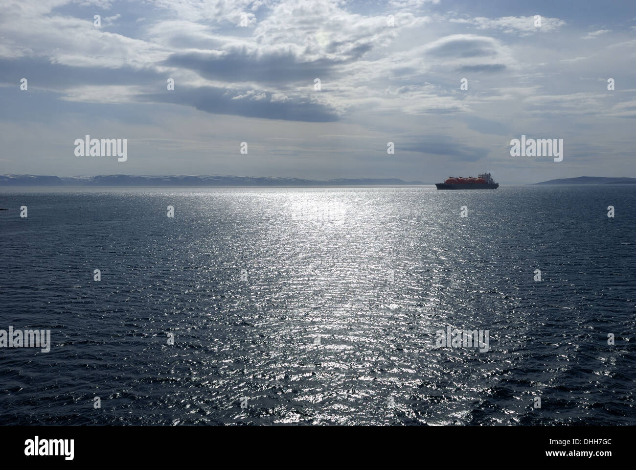 Reflexion des Sonnenlichts auf dem Wasser Stockfoto