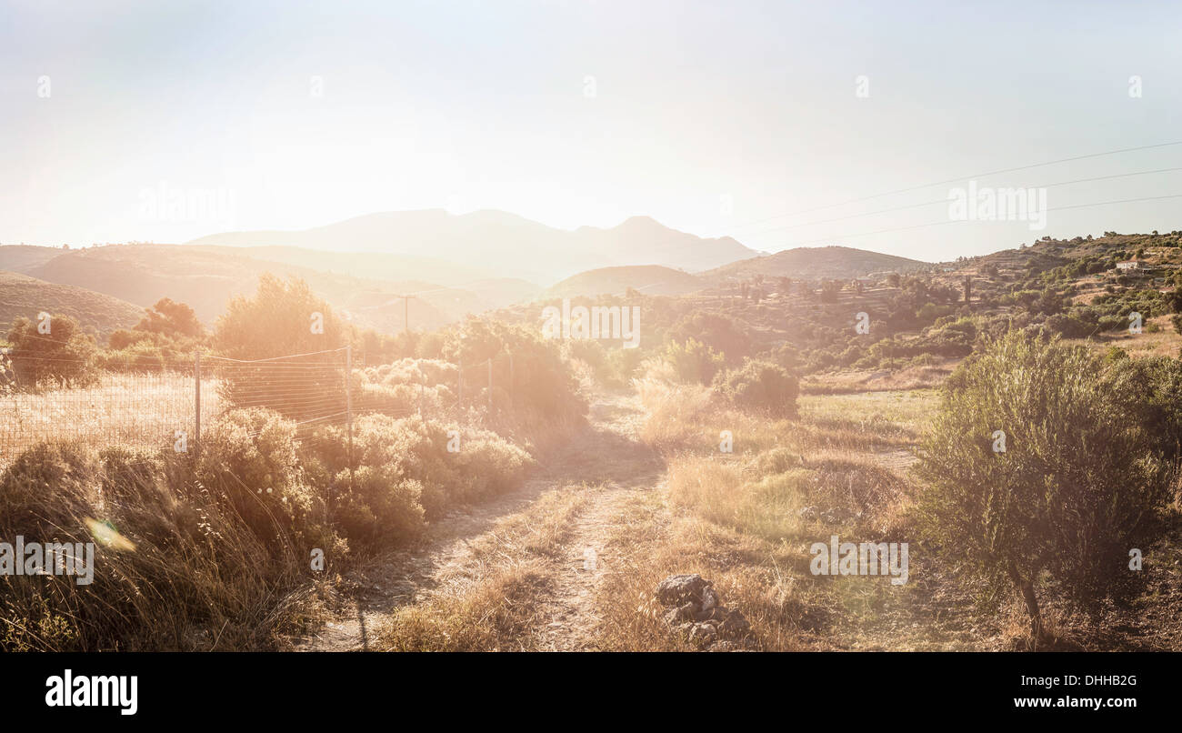 Landschaft in Pythagoreio, Samos, Griechenland Stockfoto