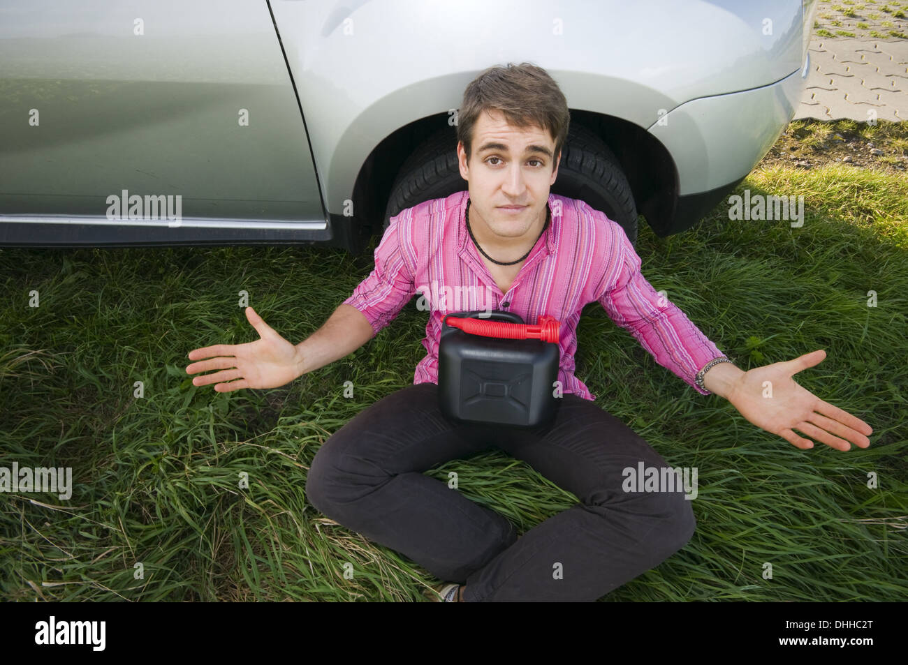 die Arme ausbreiten Stockfoto