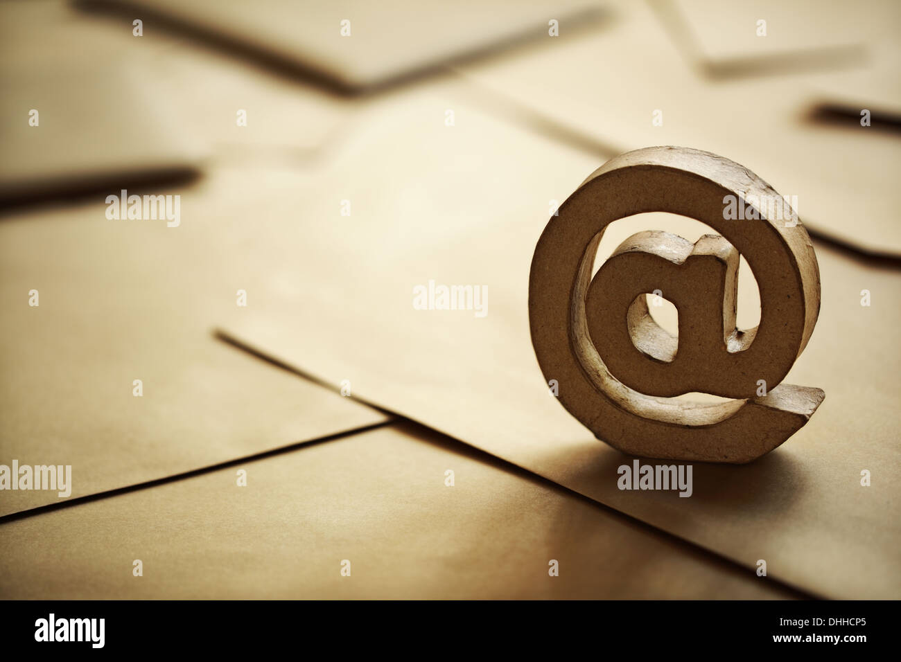 E-Mail @-Symbol Stockfoto