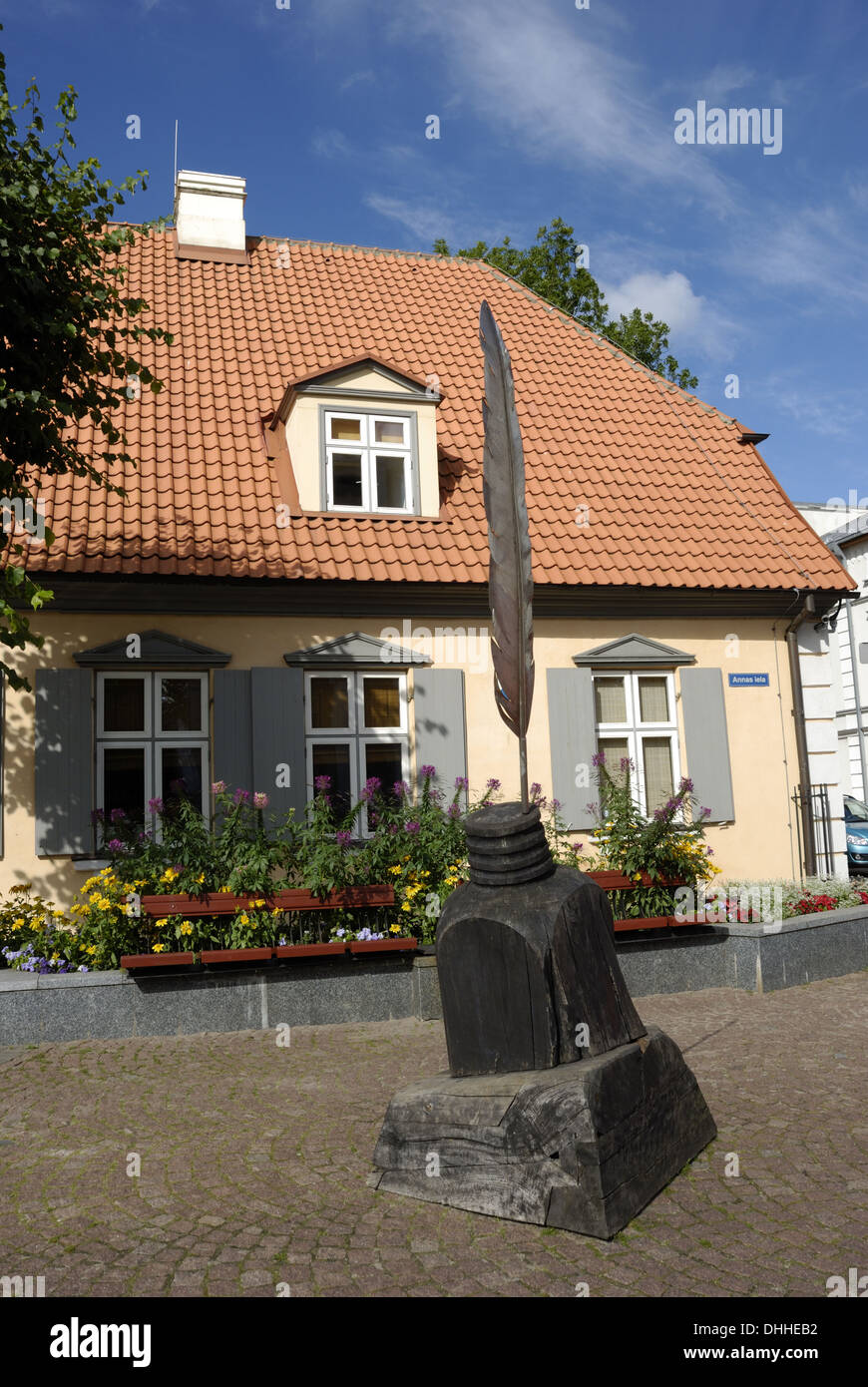 Internationale Autoren Haus in Ventspils Stockfoto