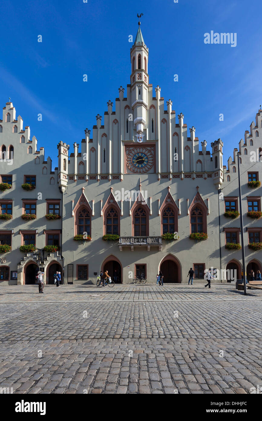 Rathaus Landshut, Altstadt, Landshut, untere Bayern, Bayern