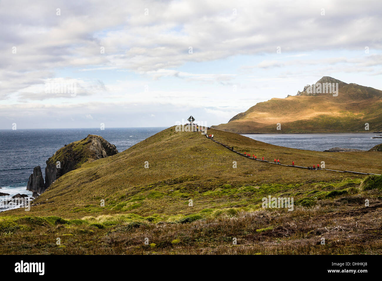 Denkmal für die Schiffbrüchigen am Kap Horn, Kap Horn-Nationalpark, Kap-Horn-Insel, Terra del Fuego, Patagonien, Chile, Südamerika Stockfoto