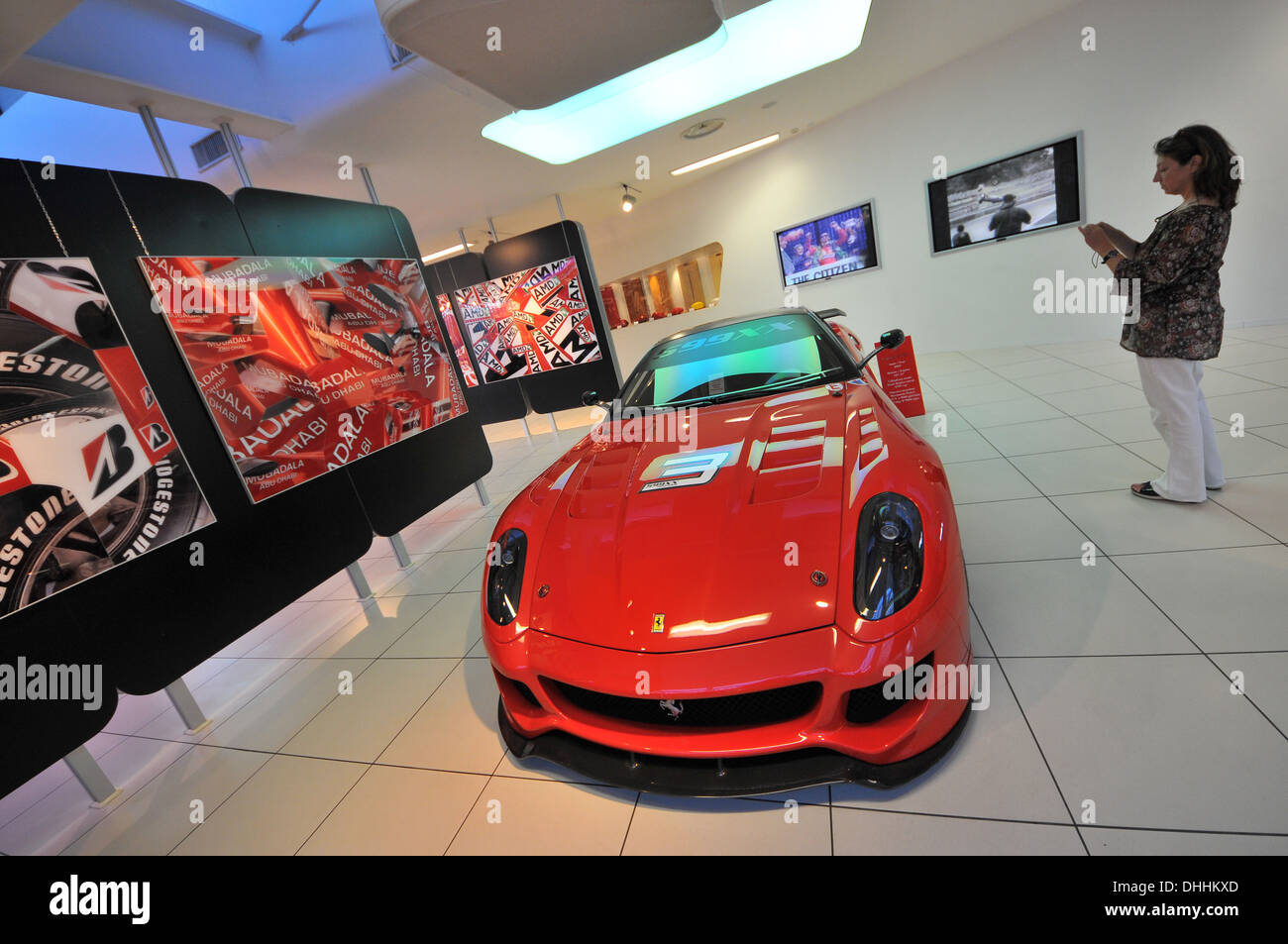 Galleria Ferrari in Maranello in der Nähe von Modena, Emilia-Romagna, Italien Stockfoto