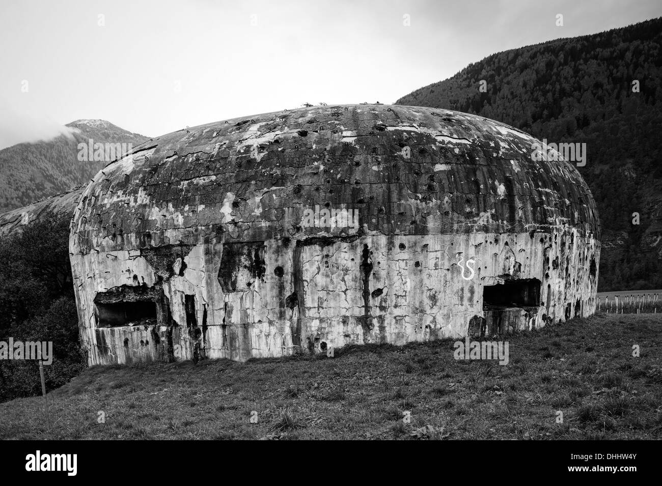 Italien. Zweiten Weltkrieg bunker Stockfoto