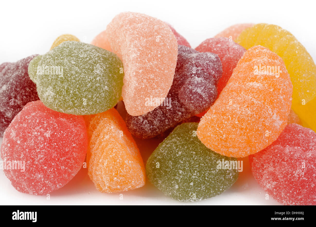 bunte Jelly Süßigkeiten Hintergrund Stockfoto