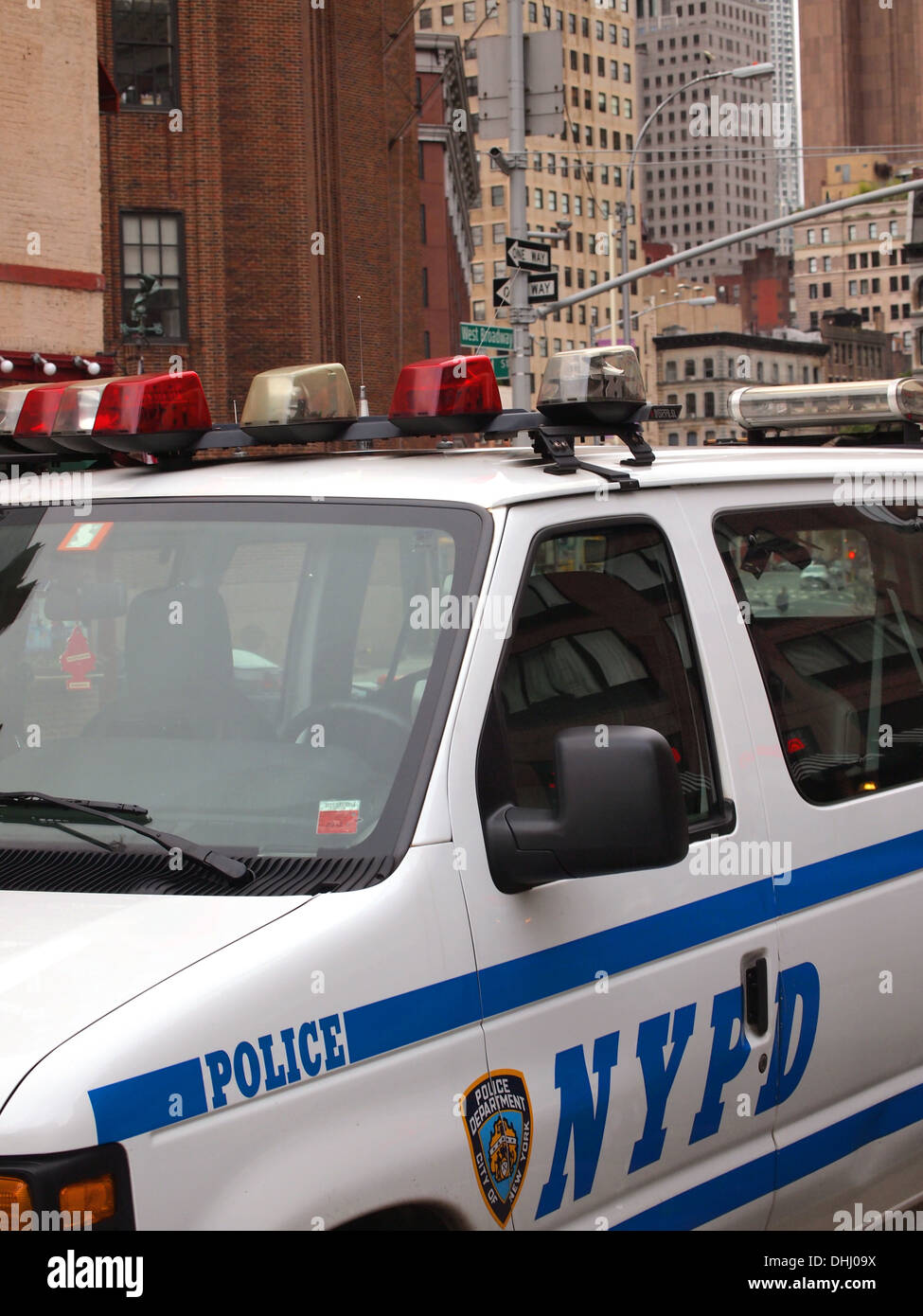 New York Police Department NYPD van in Manhattan, New York, USA Stockfoto