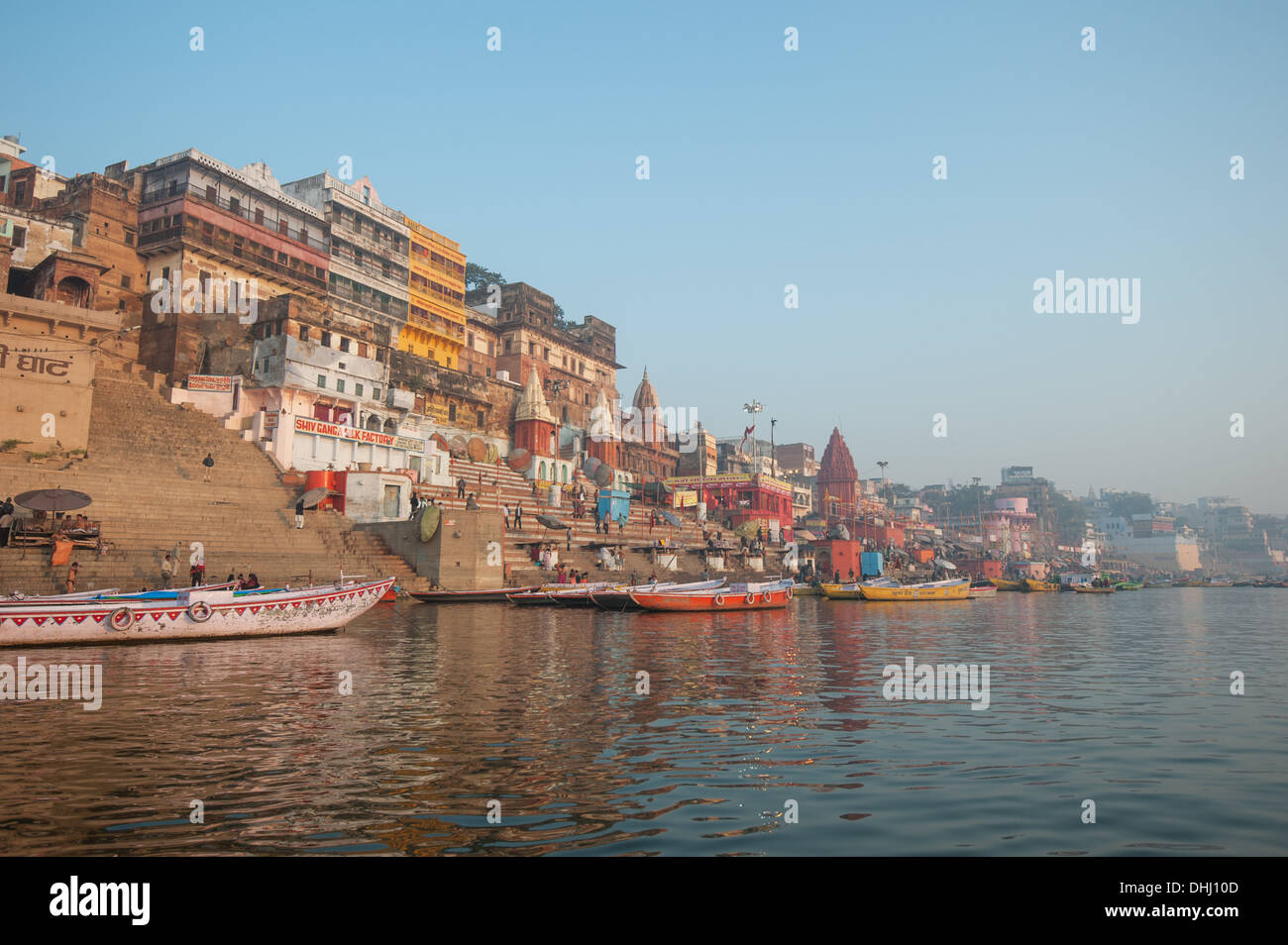 Heilige Stadt Varanasi, Indien Stockfoto