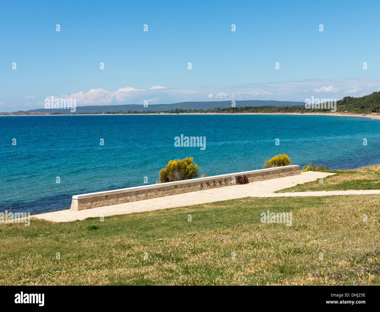Denkmal am Anzac Cove in Gallipoli, Türkei, wo die alliierte Truppen im 1. Weltkrieg gekämpft Stockfoto