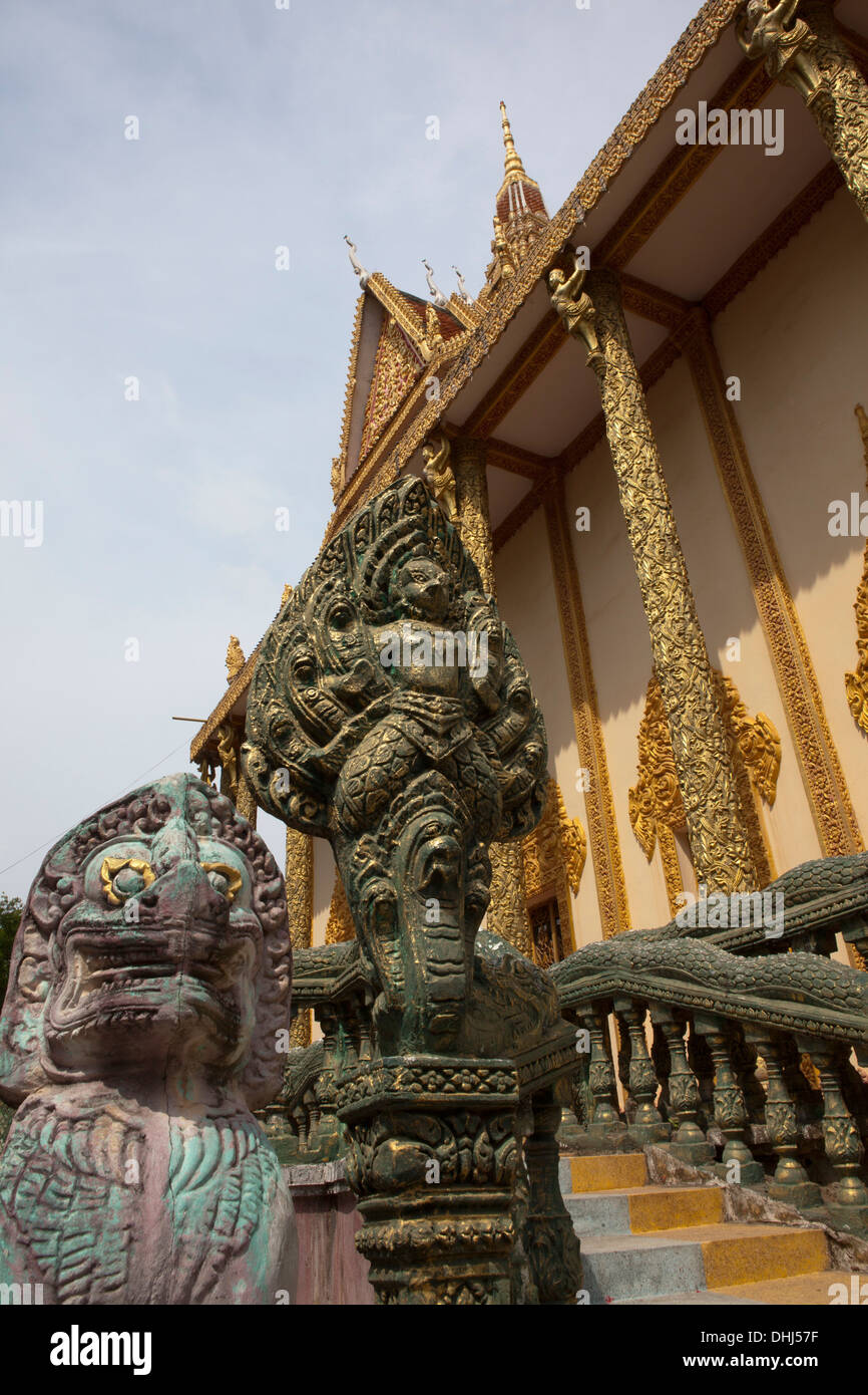 Buddhistische Tempel in Kampot Provinz, Kambodscha, Asias Stockfoto