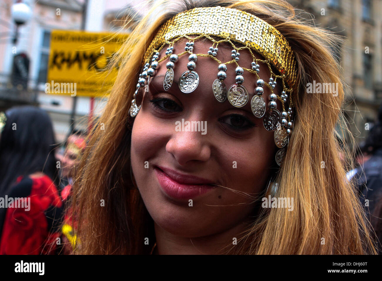 Khamoro ethnischen Festival in Prag. Die Zigeuner in den Straßen von Prag Stockfoto