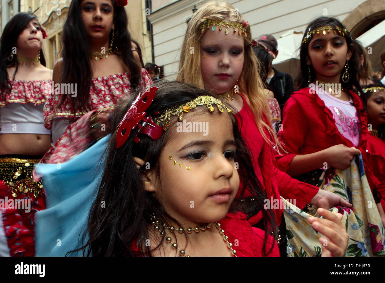 Khamoro ethnischen Festival in Prag. Die Zigeuner in den Straßen von Prag Stockfoto