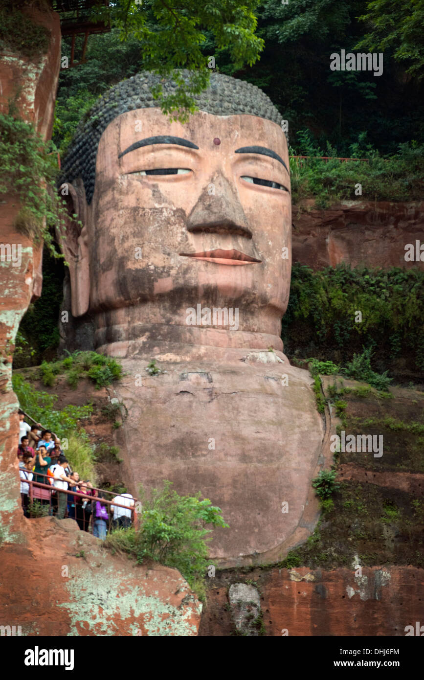 Leshan Giant Buddha Stockfoto