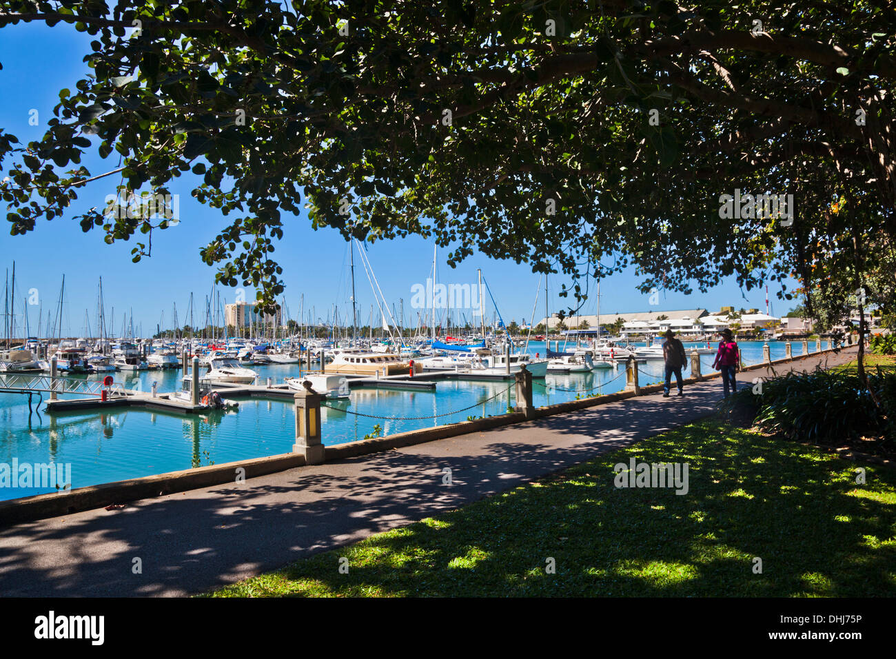 Australien, Queensland, Townsville, Wellenbrecher Marina Stockfoto