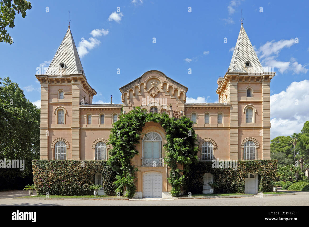 Haupthaus, Parque Sama, Cambrils, Tarragona Stockfoto