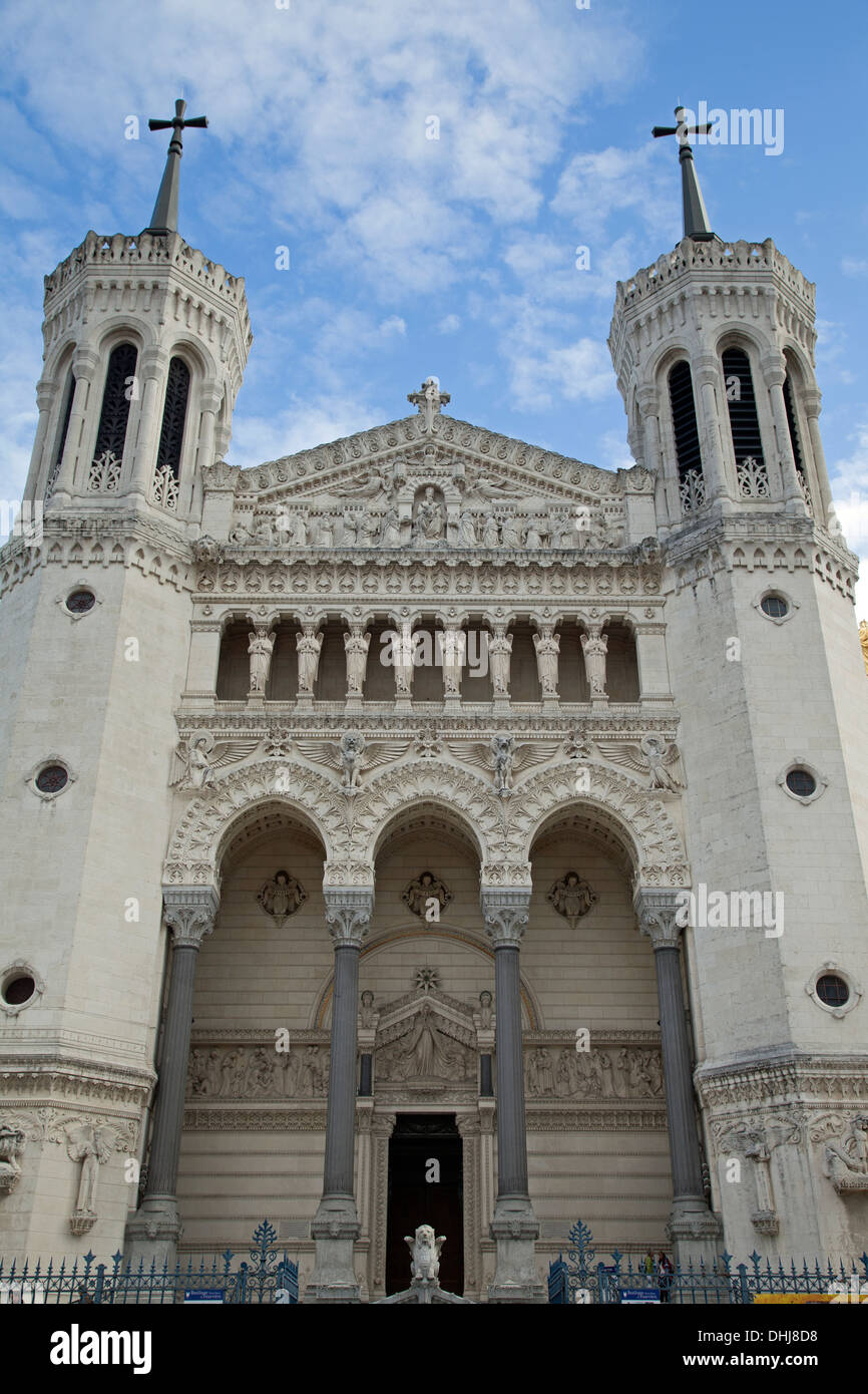 Basilique de Notre-Dame de Fourvière Stockfoto