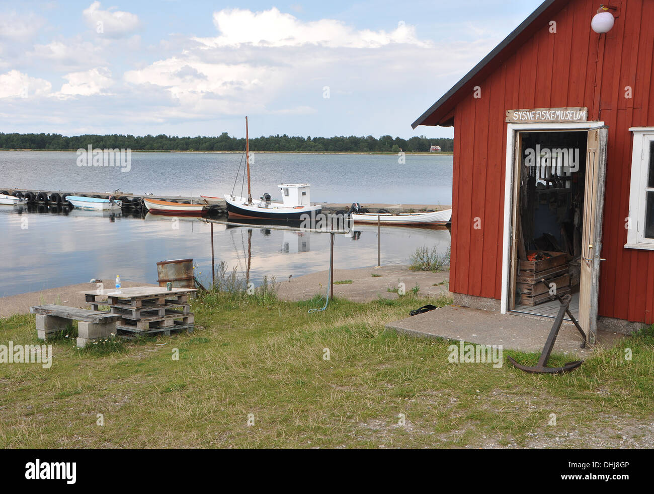 Dies ist ein Ort namens Sysneudd auf Gotland-Schweden gelegen. Dies ist ein Paradies auf Erden. Stockfoto