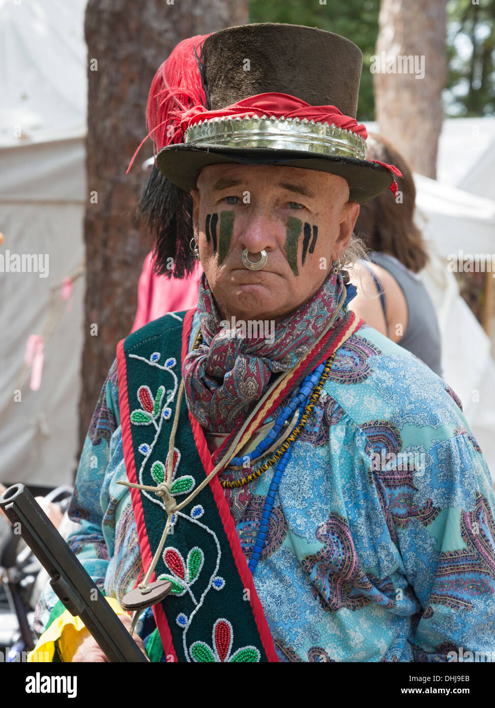 Native American Festival im Oleno State Park in Nordflorida. Stockfoto