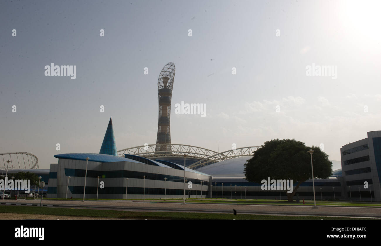 Doha, Katar. 9. Januar 2013. Der Aspire Zone Sportstadt ist abgebildet in Doha, Katar Credit: Action Plus Sport/Alamy Live News Stockfoto